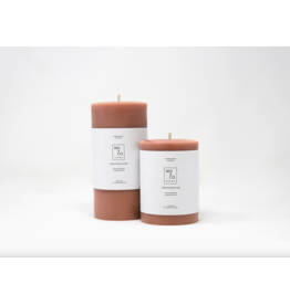 TerraCotta 100% Beeswax Pillar Candle 3x6