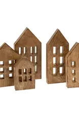 Wooden Winter House, Set of 5