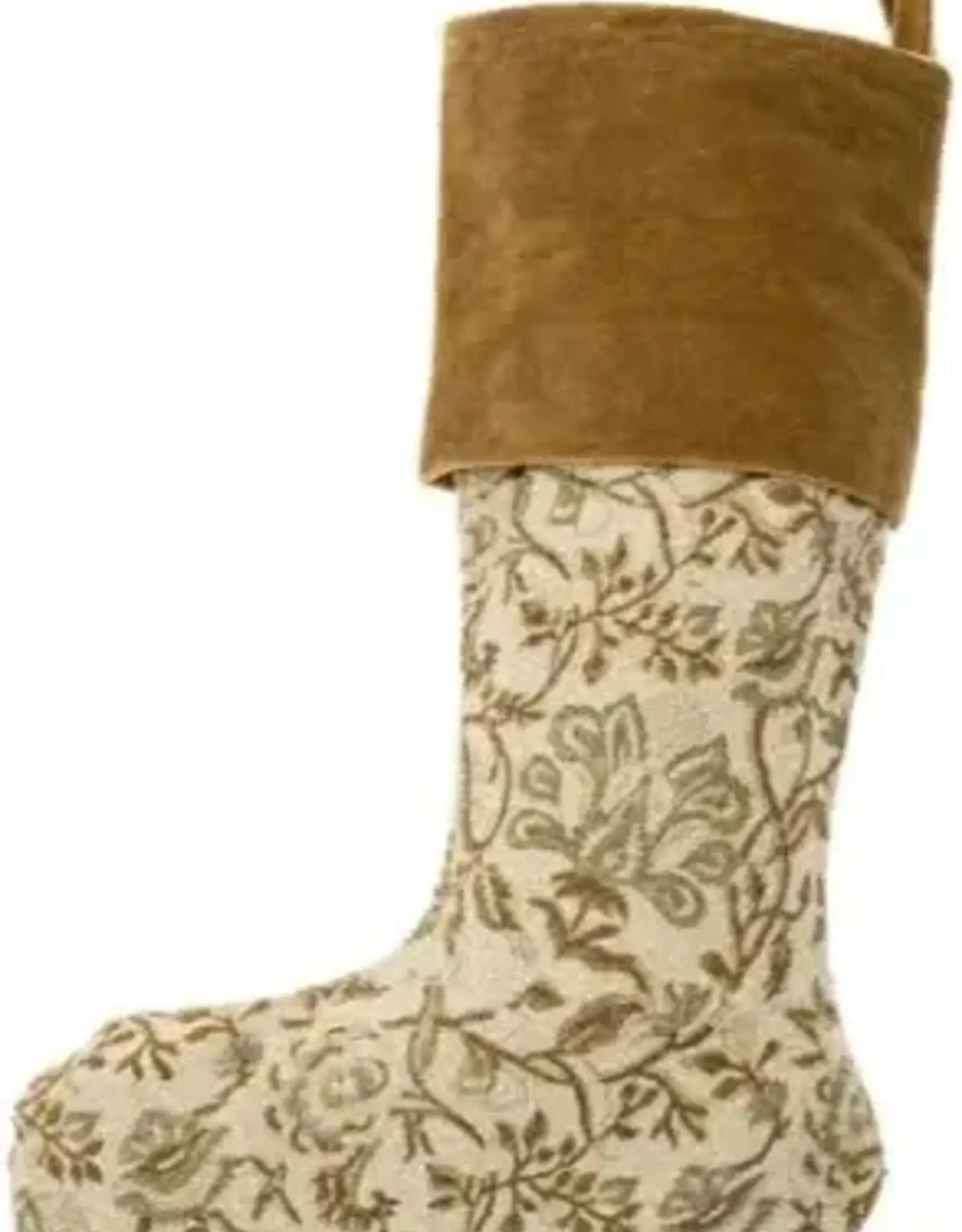 Rani Block Print Velvet Stocking