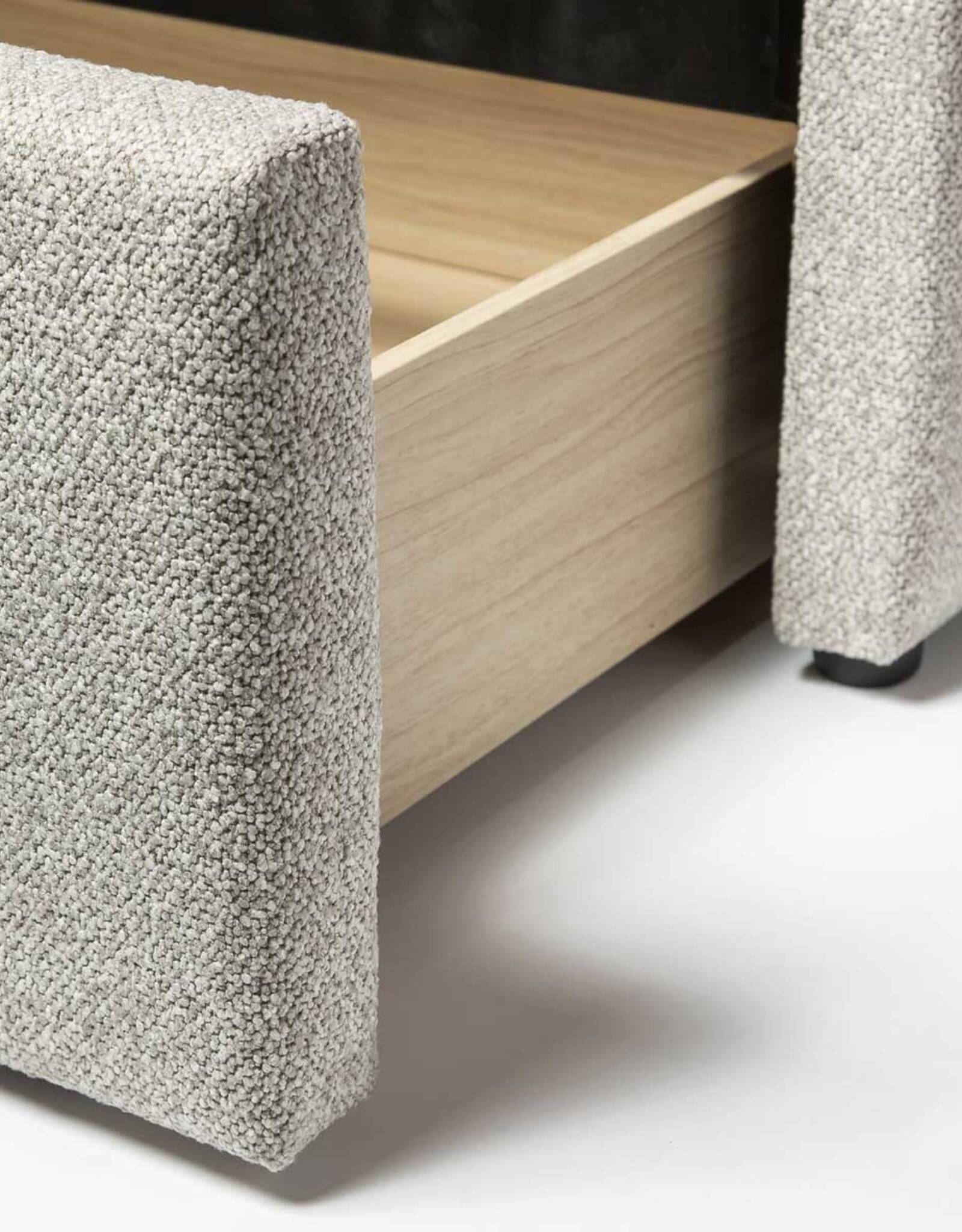 Lourdes King Drawer Storage Bed - Dune
