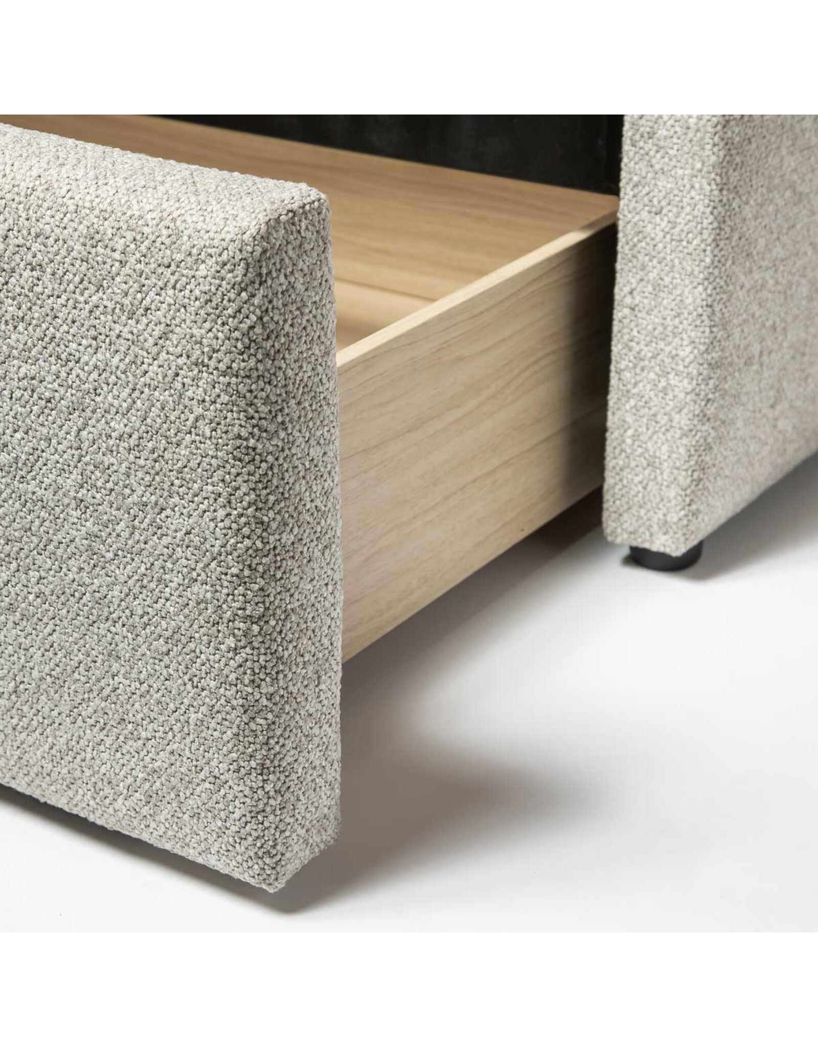 Lourdes King Drawer Storage Bed - Dune