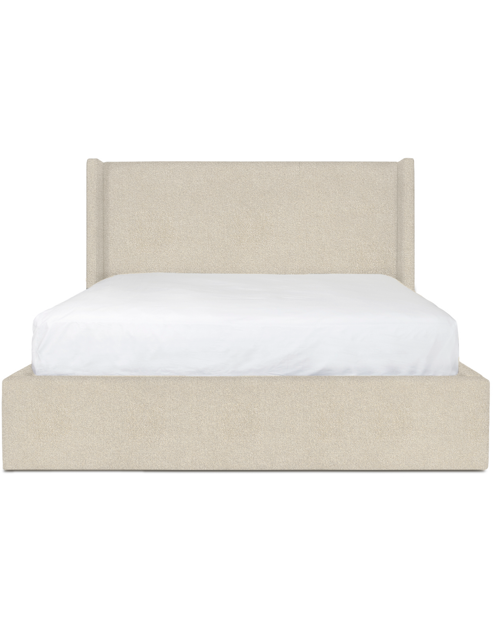 Lourdes King Storage Drawer Bed - Cream