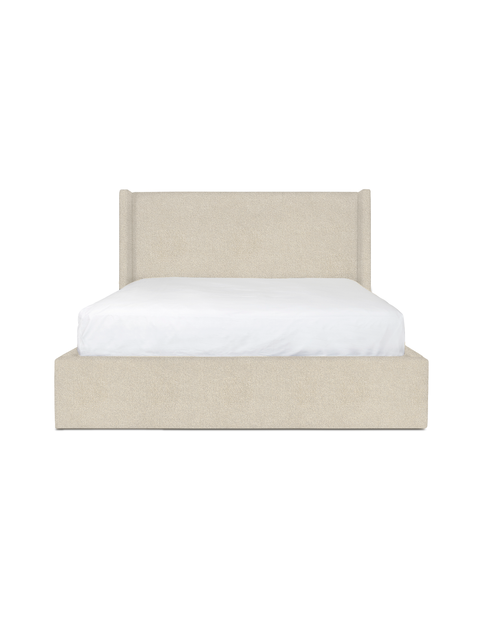 Lourdes King Storage Drawer Bed - Cream