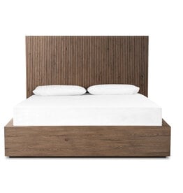 Leo King Bed in Rustic Grey