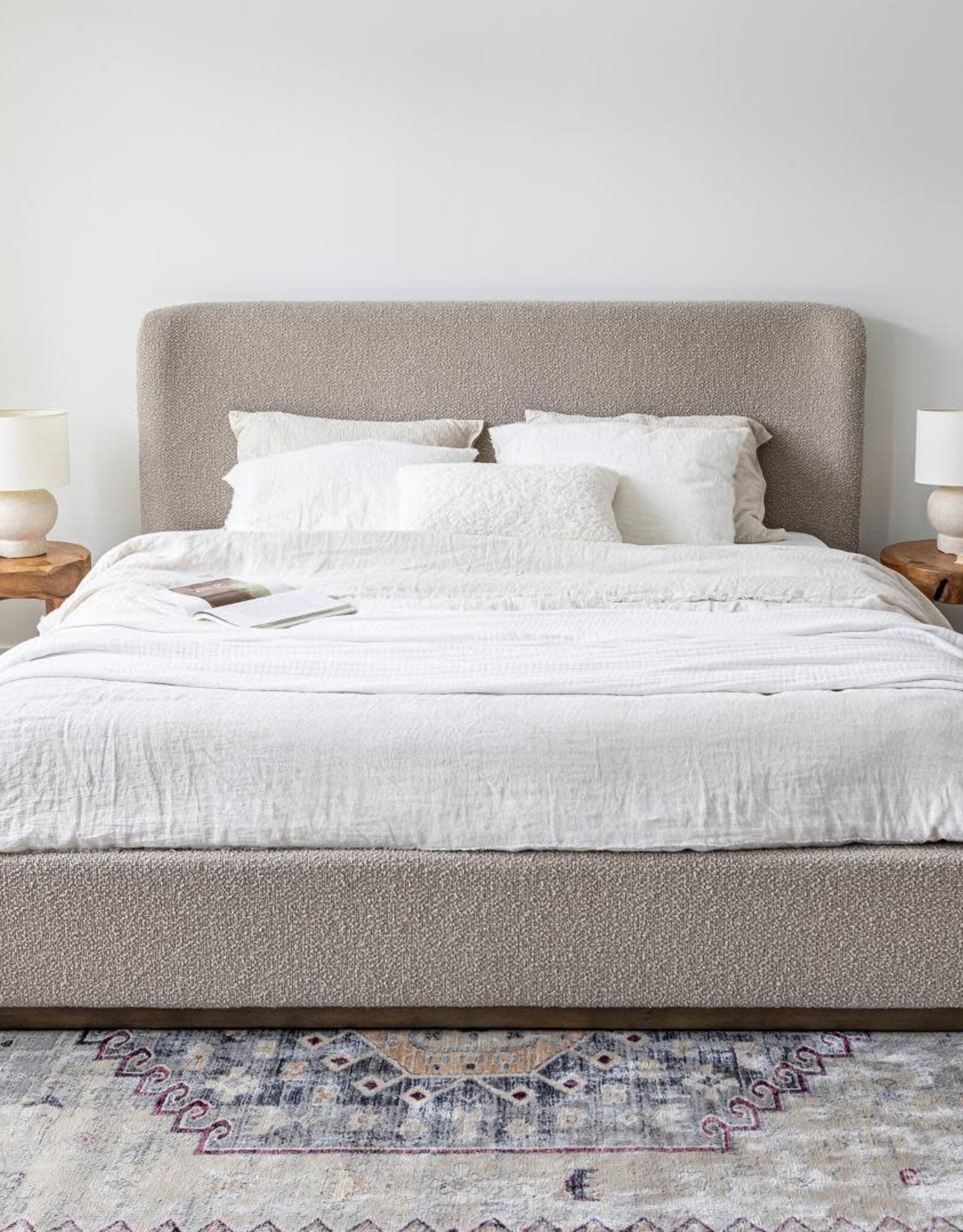 Faye King Bed Short - Truffle