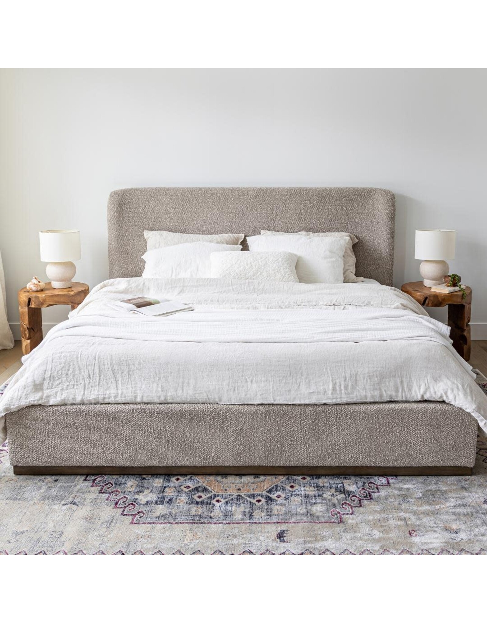 Faye King Bed Short - Truffle