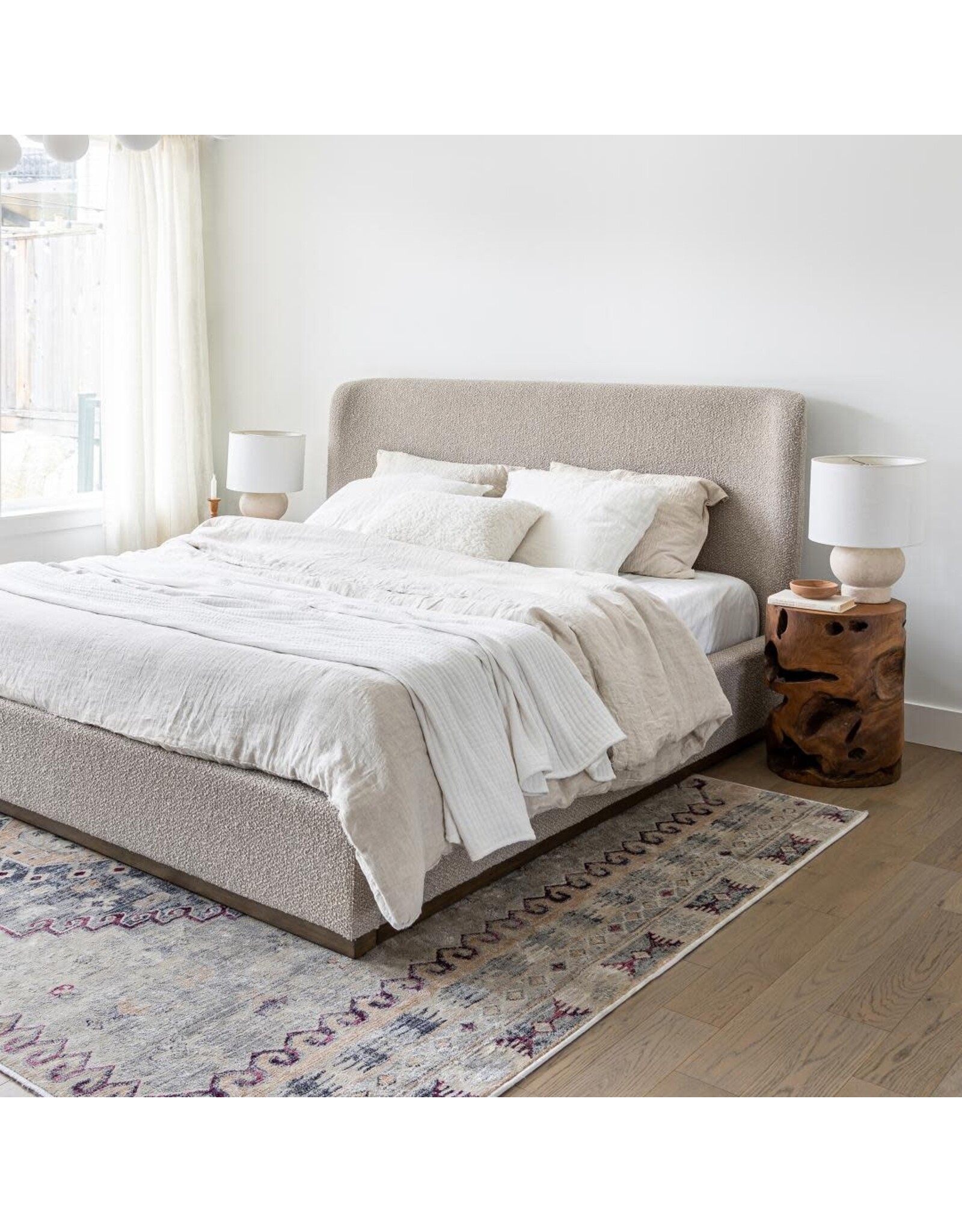 Faye King Bed Short - Truffle