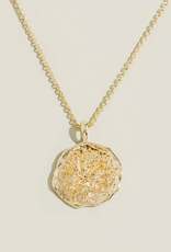 Tree of Life Pendant Necklace, Paperclip Chain 19"