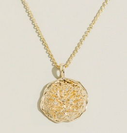 Tree of Life Pendant Necklace, Paperclip Chain 19"