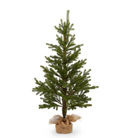 45" Noble Fir Tree in Burlap Bag