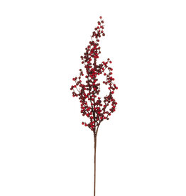 30" Red Berry Branch