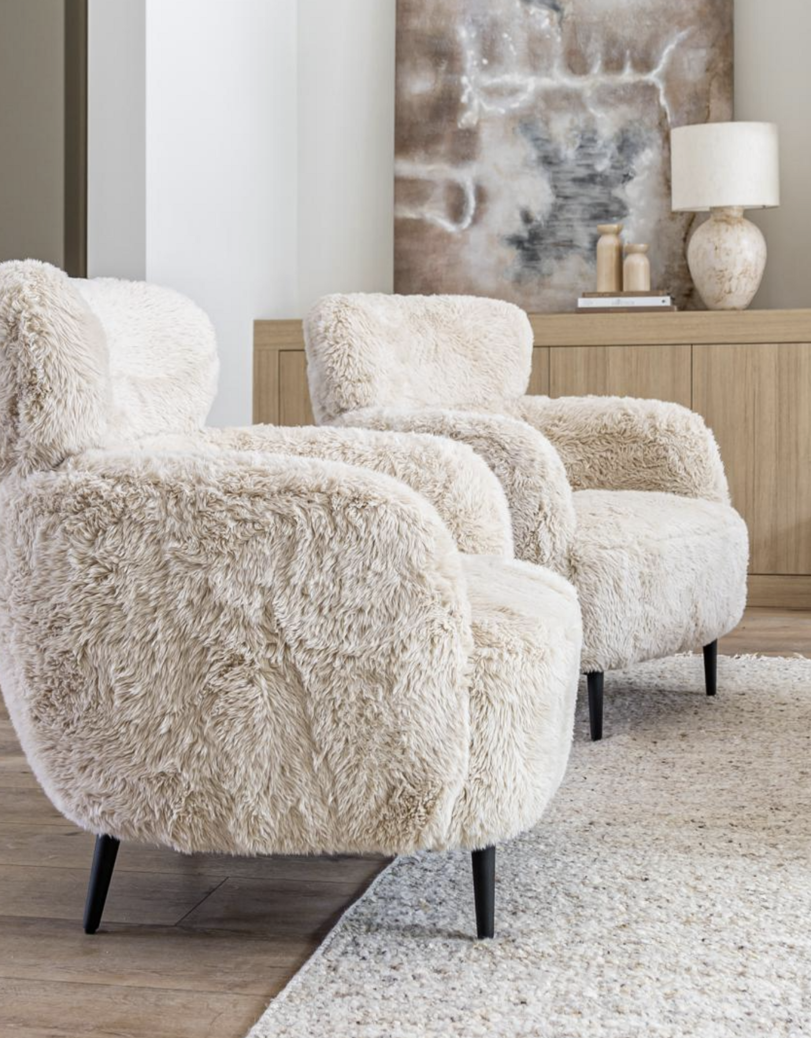 Ginger Accent Chair in Downy Cream