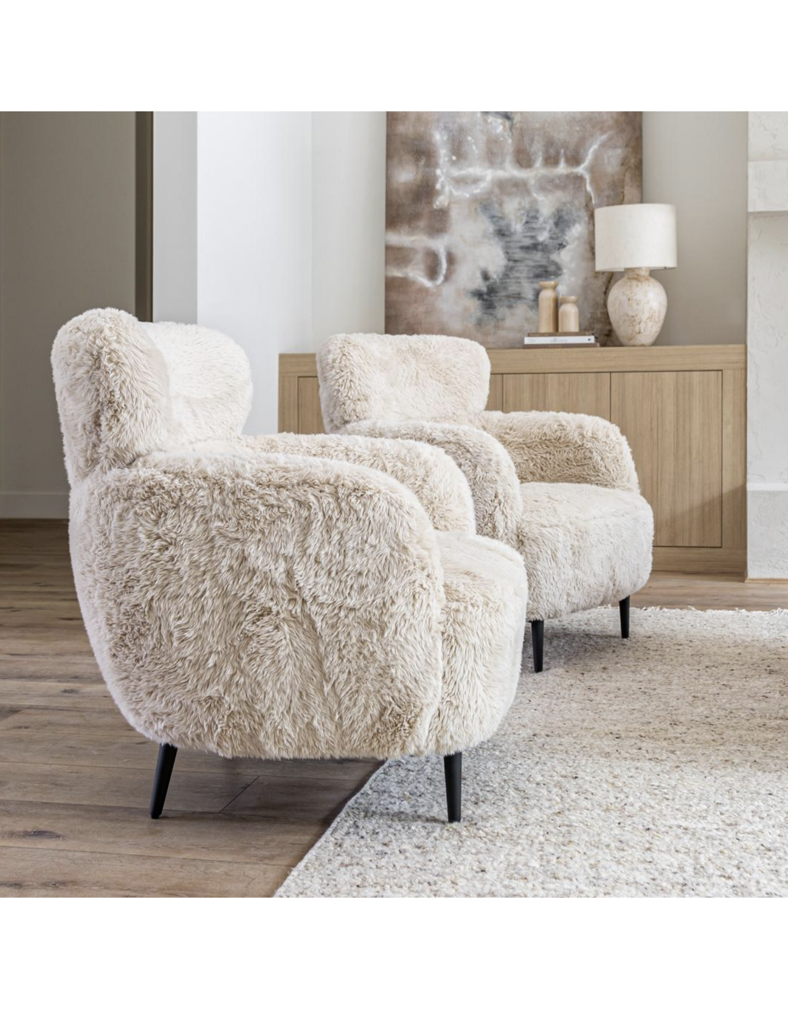 Ginger Accent Chair in Downy Cream