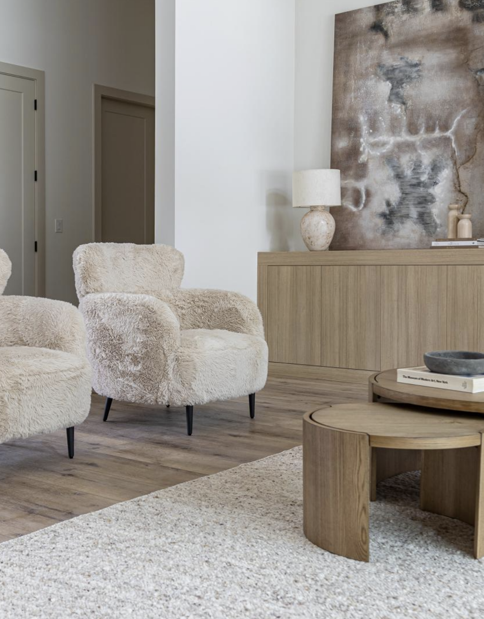 Ginger Accent Chair in Downy Cream