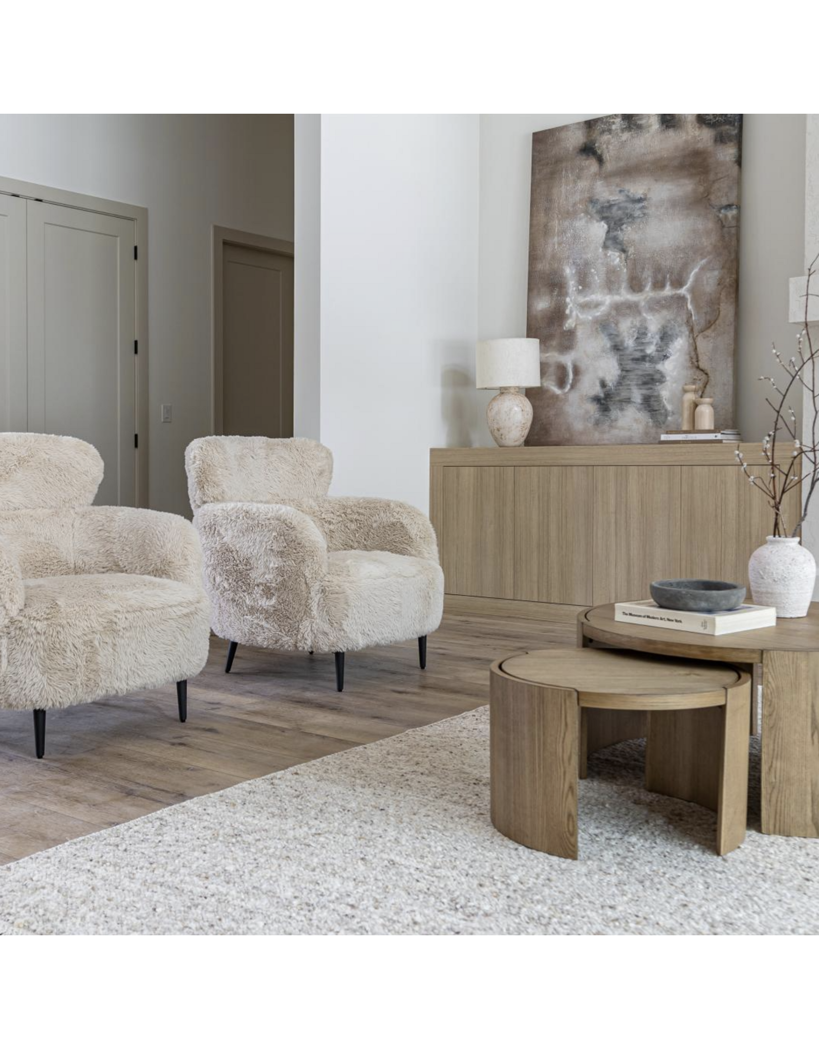 Ginger Accent Chair in Downy Cream
