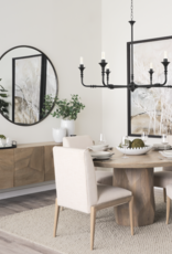 Gabriel Large Matte Black Chandelier