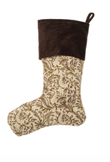 Ashwin Block Print Velvet Stocking