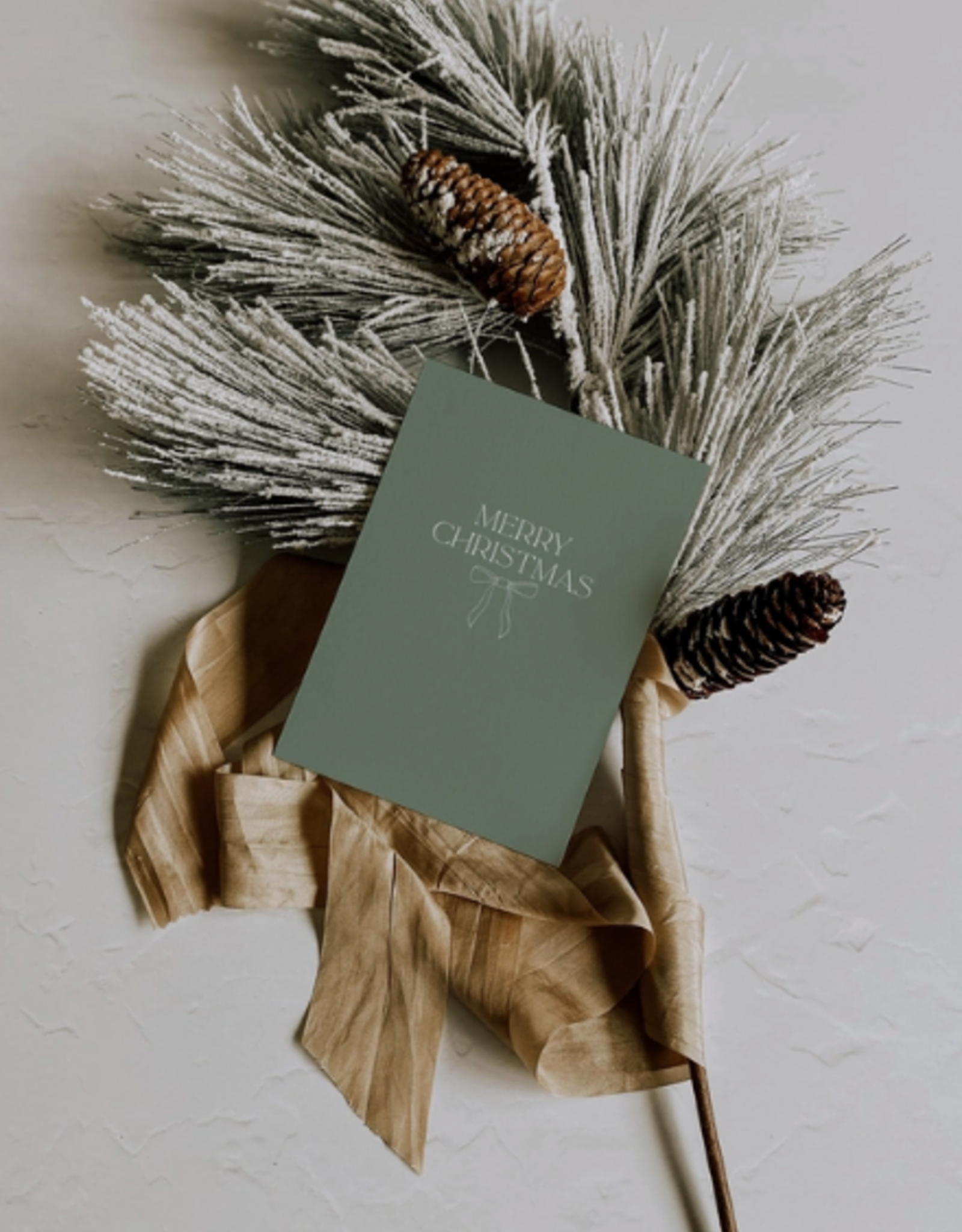 Merry Christmas Bow Card