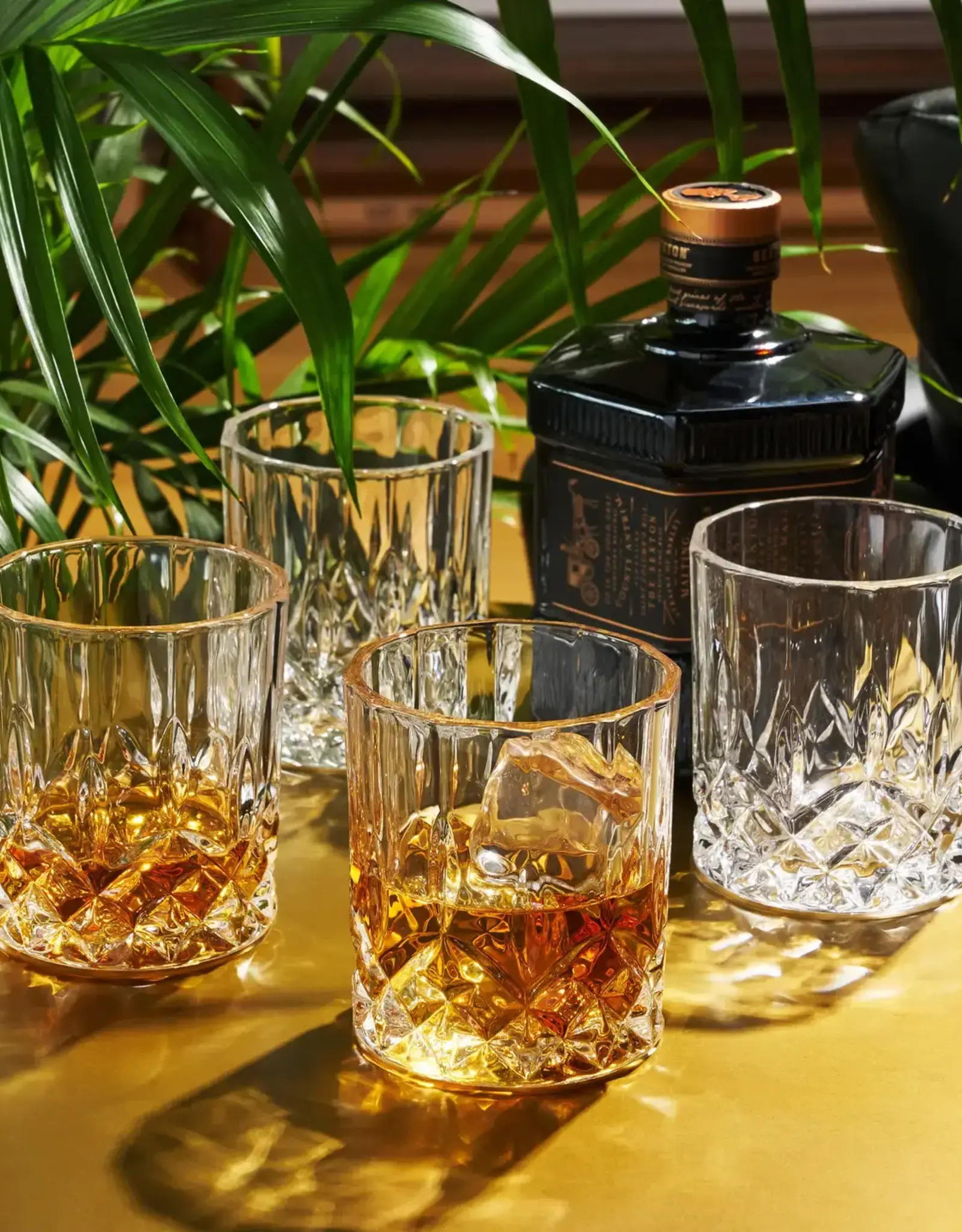 Admiral Vintage Style Crystal Tumblers Set of 4