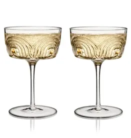 Deco Beau Crystal Cocktail Coupe