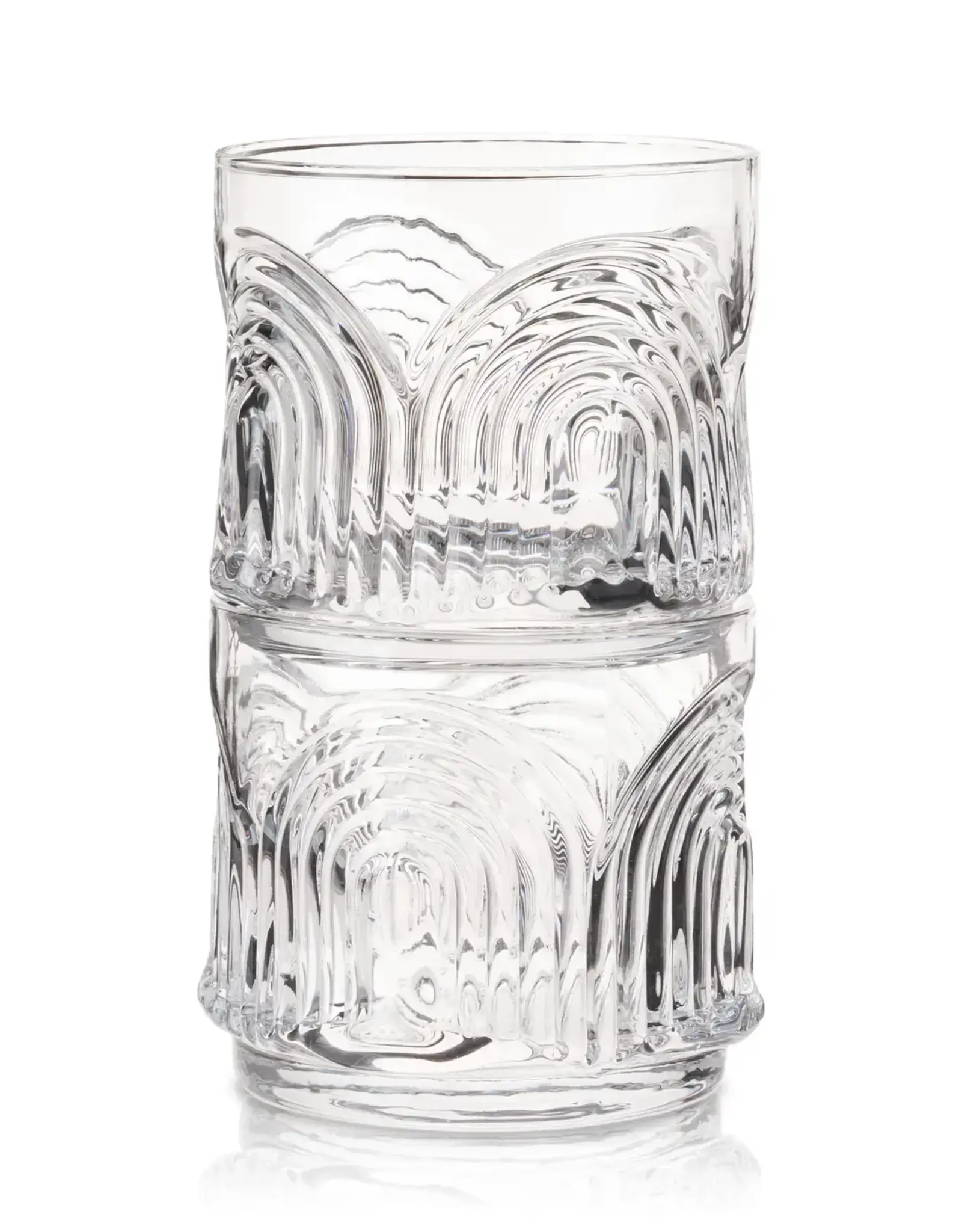Deco Beau Crystal Lowball Tumbler