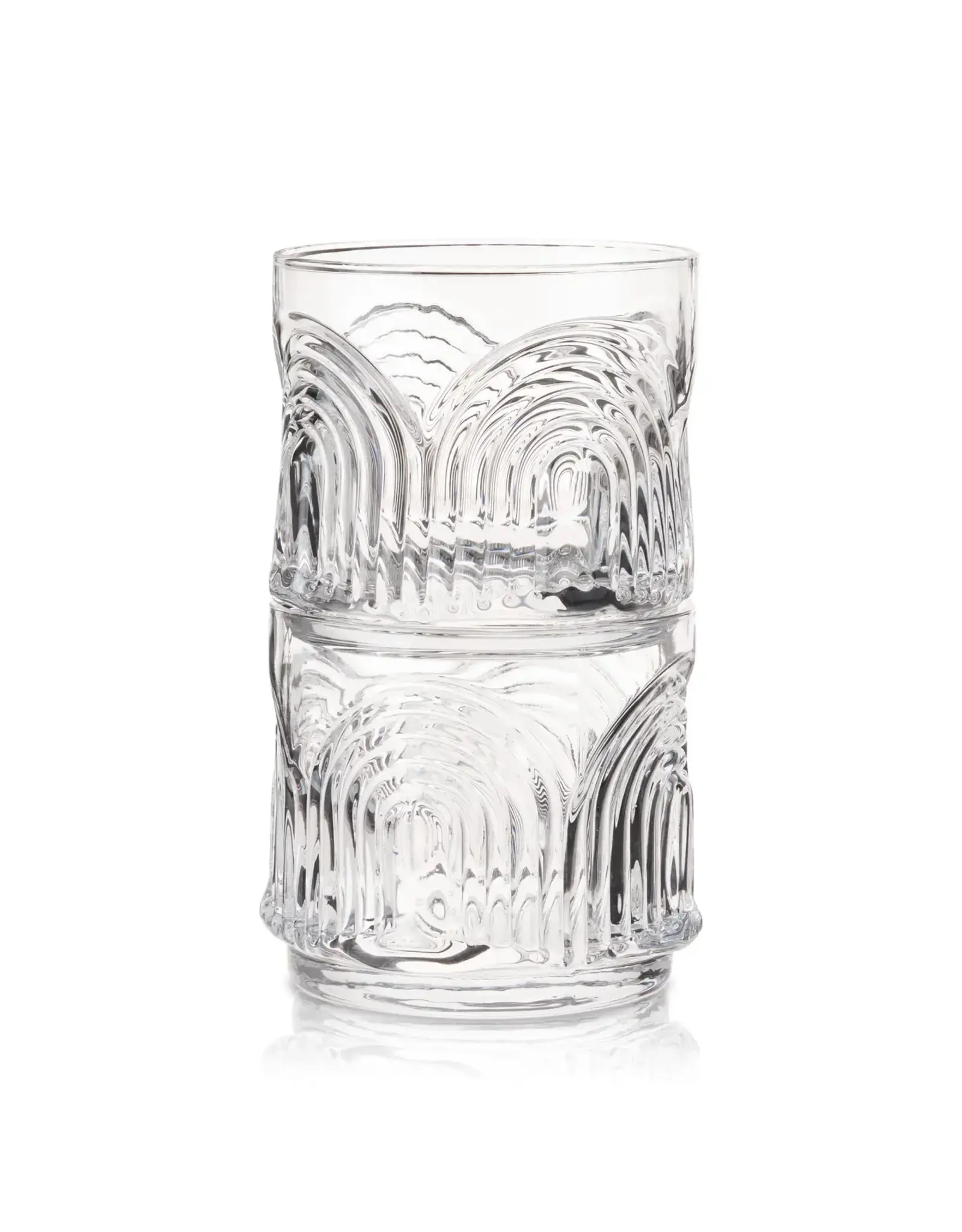 Deco Beau Crystal Lowball Tumbler
