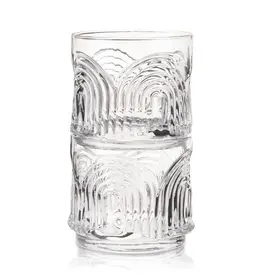 Deco Beau Crystal Lowball Tumbler