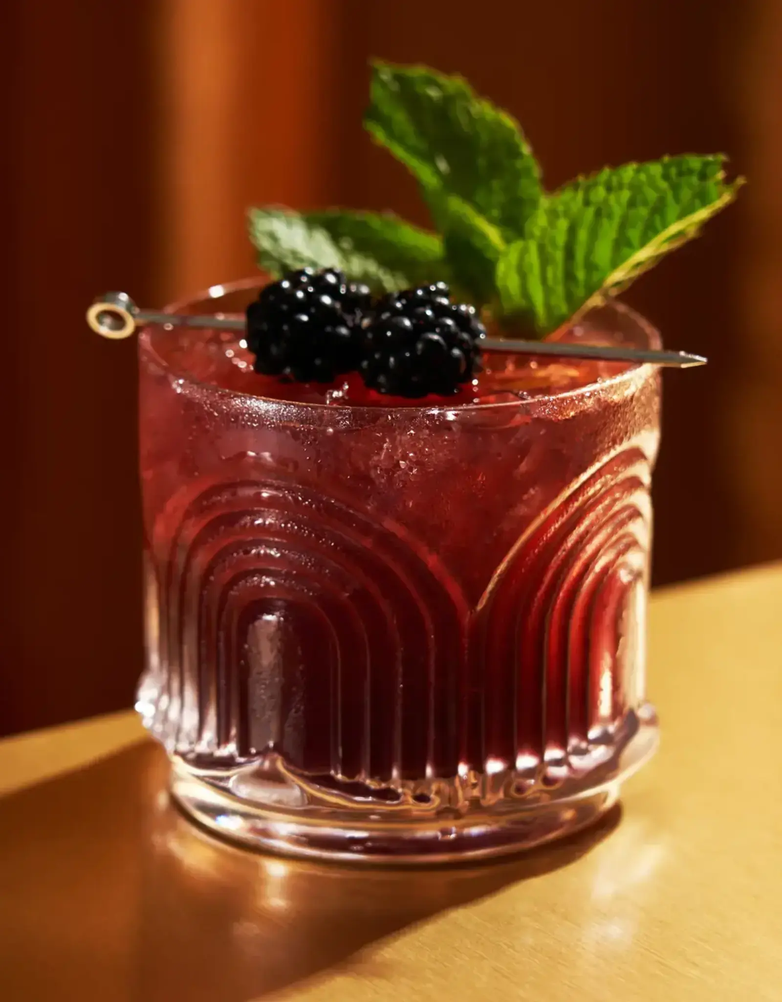 Deco Beau Crystal Lowball Tumbler