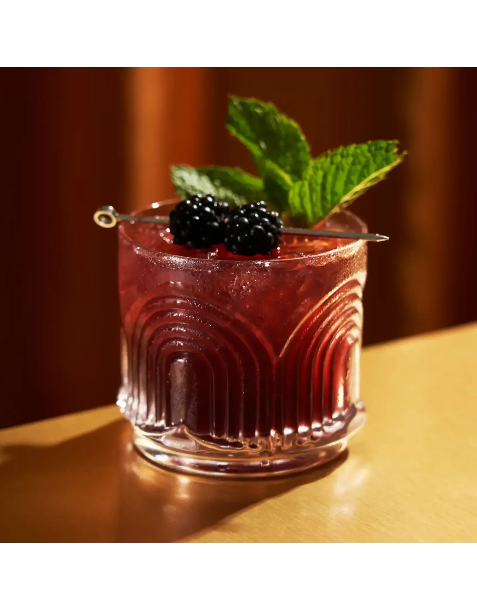 Deco Beau Crystal Lowball Tumbler