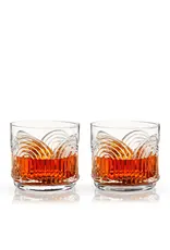 Deco Beau Crystal Lowball Tumbler