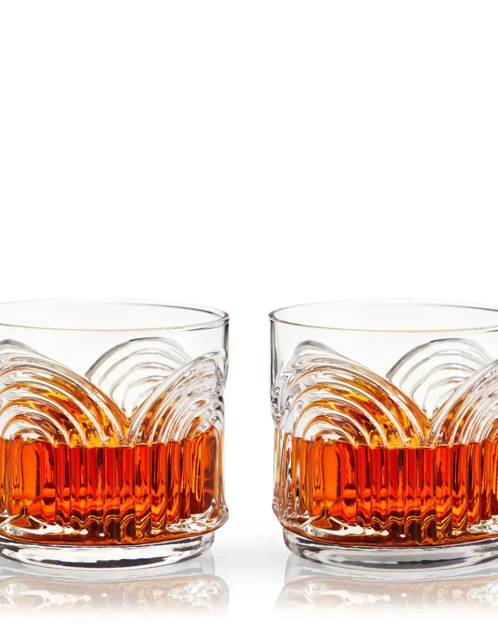 Deco Beau Crystal Lowball Tumbler