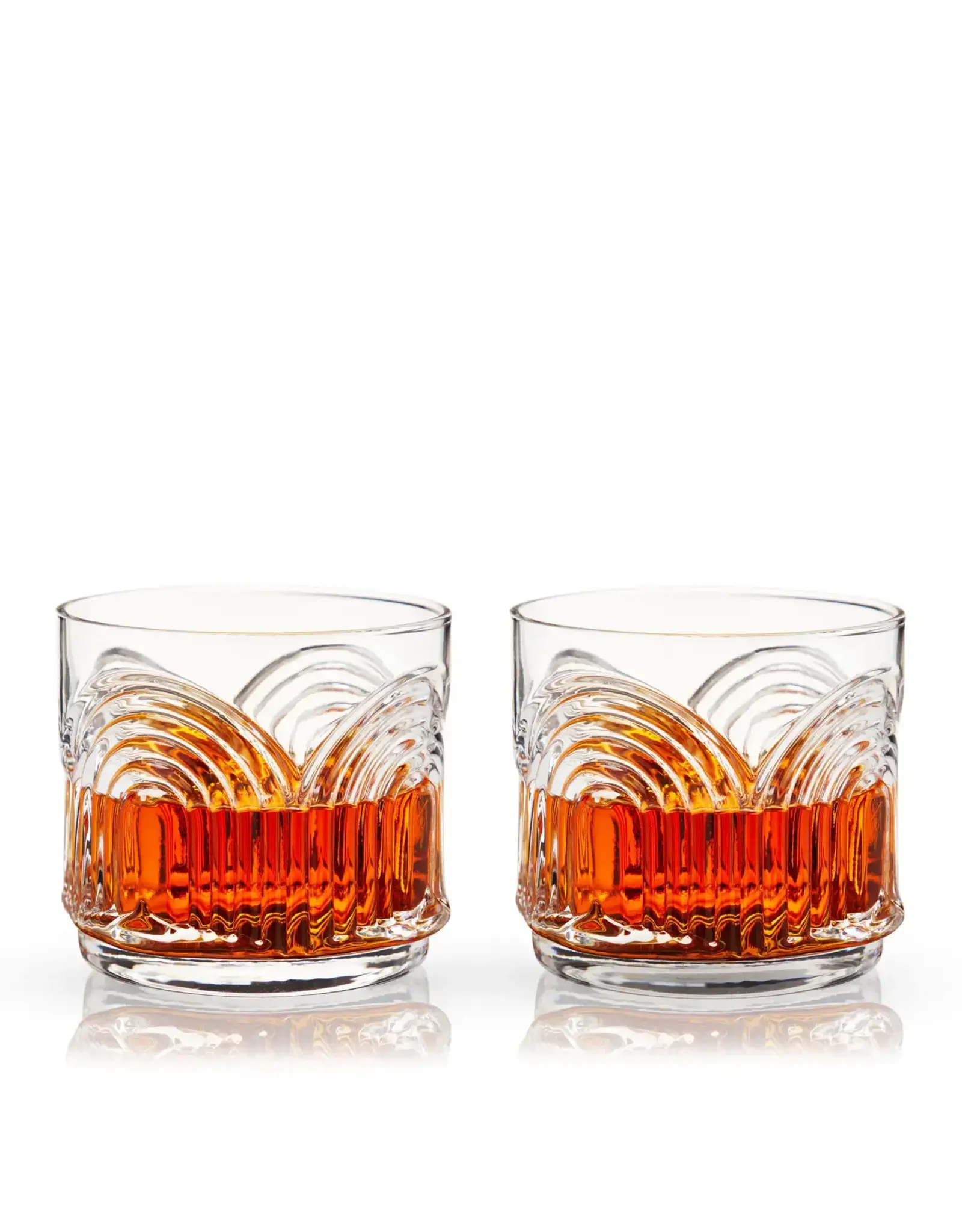 Deco Beau Crystal Lowball Tumbler