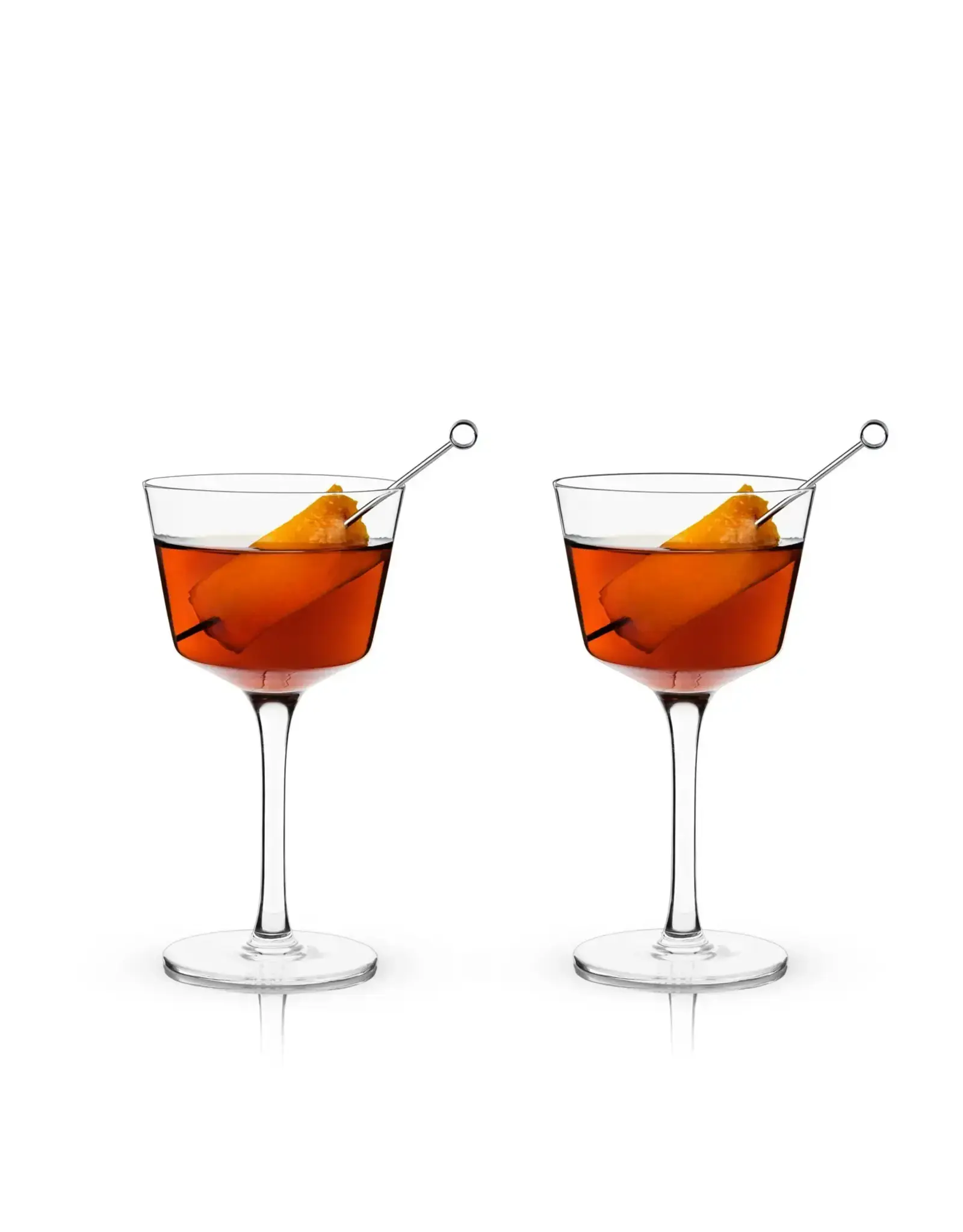 Raye™ Angled Crystal Nick and Nora Glass