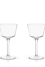 Raye™ Angled Crystal Nick and Nora Glass