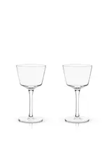 Raye™ Angled Crystal Nick and Nora Glass