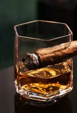 Raye™ Crystal Whiskey Glass with Builtin Cigar Holder