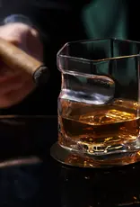 Raye™ Crystal Whiskey Glass with Builtin Cigar Holder