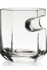 Raye™ Crystal Whiskey Glass with Builtin Cigar Holder