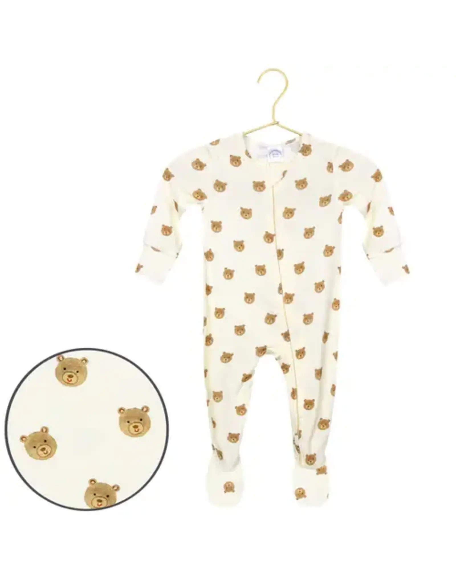 Teddy Zipper Footies