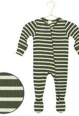 Tyler Ribbed Zipper Footie