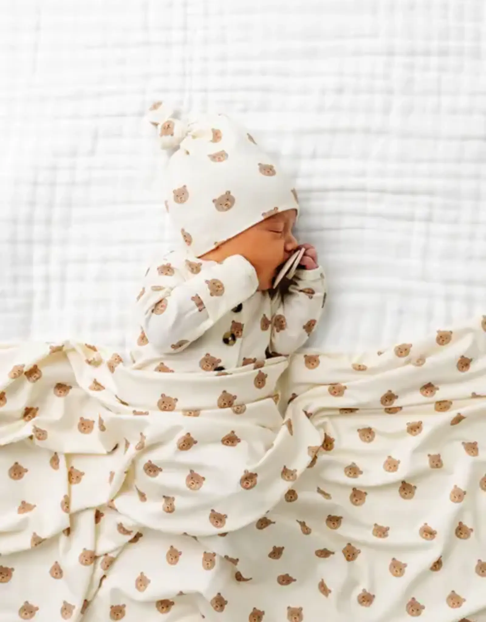 Teddy Knotted Gown, NB-3