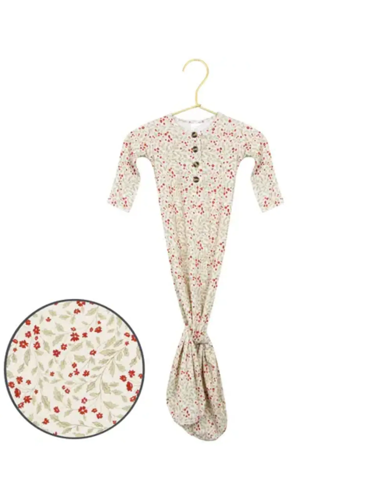 Holly Knotted Gown - NB to 3mth