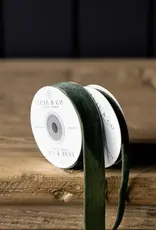 Forest Green Velvet Ribbon