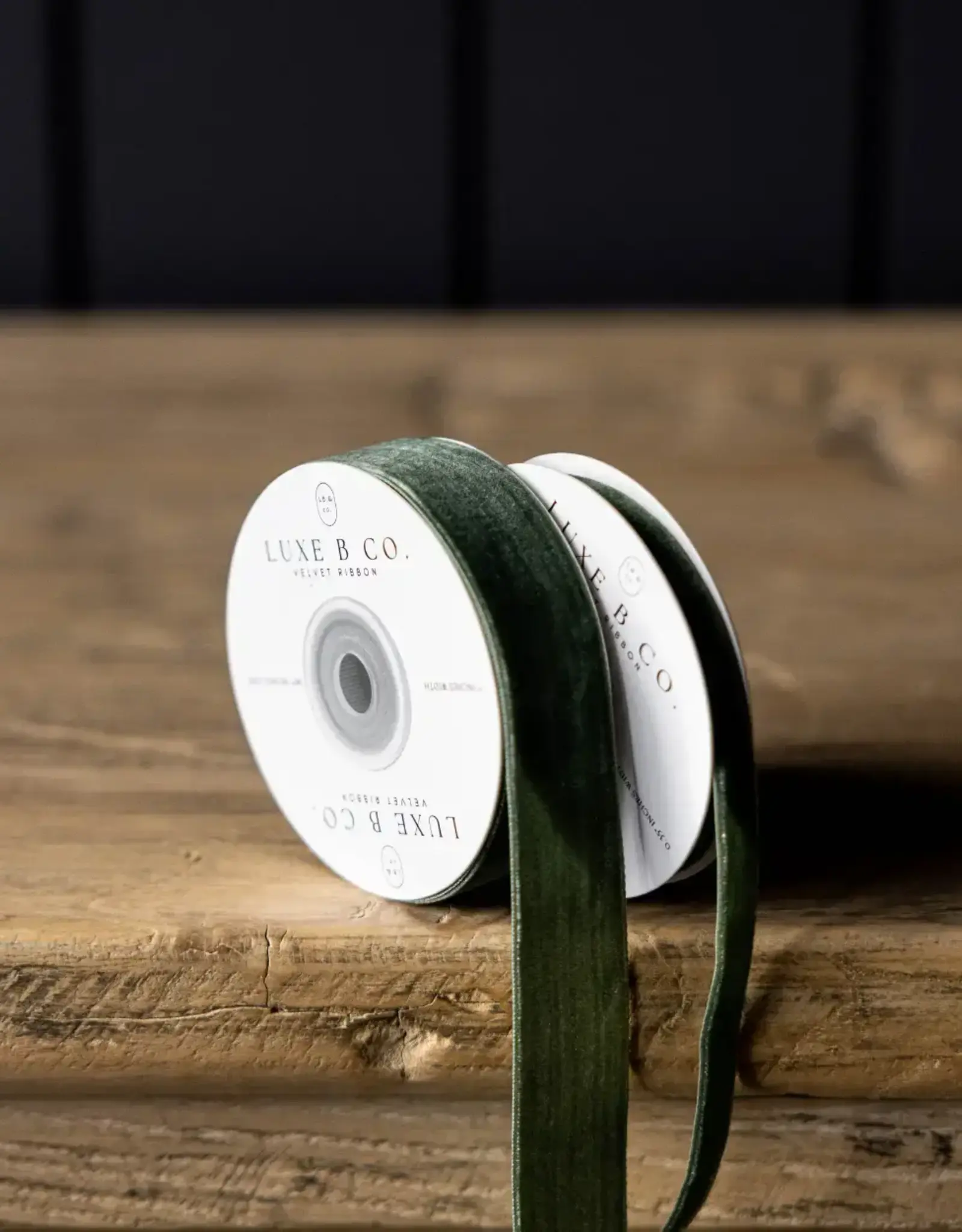 Forest Green Velvet Ribbon