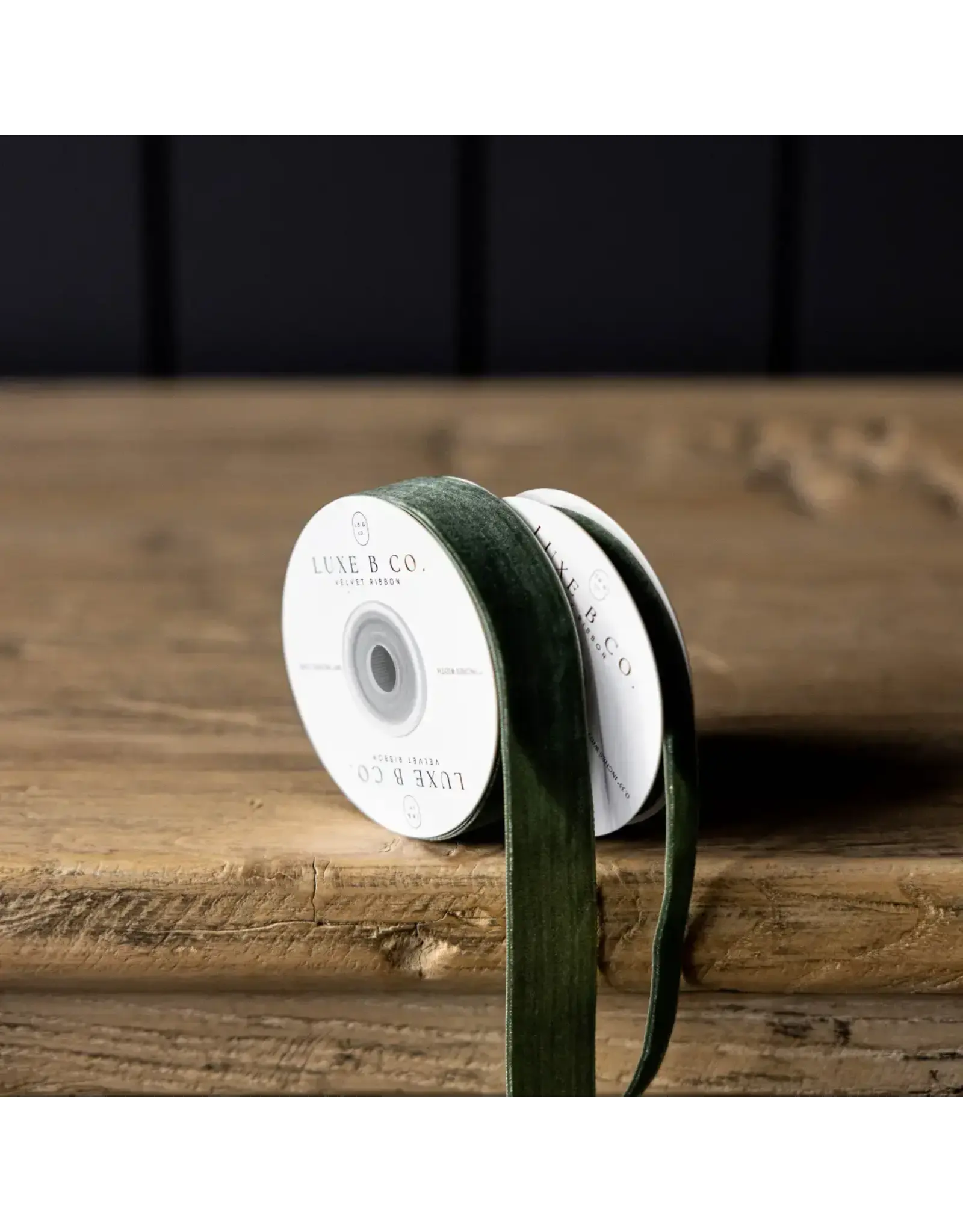 Forest Green Velvet Ribbon