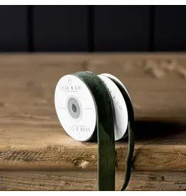 Forest Green Velvet Ribbon