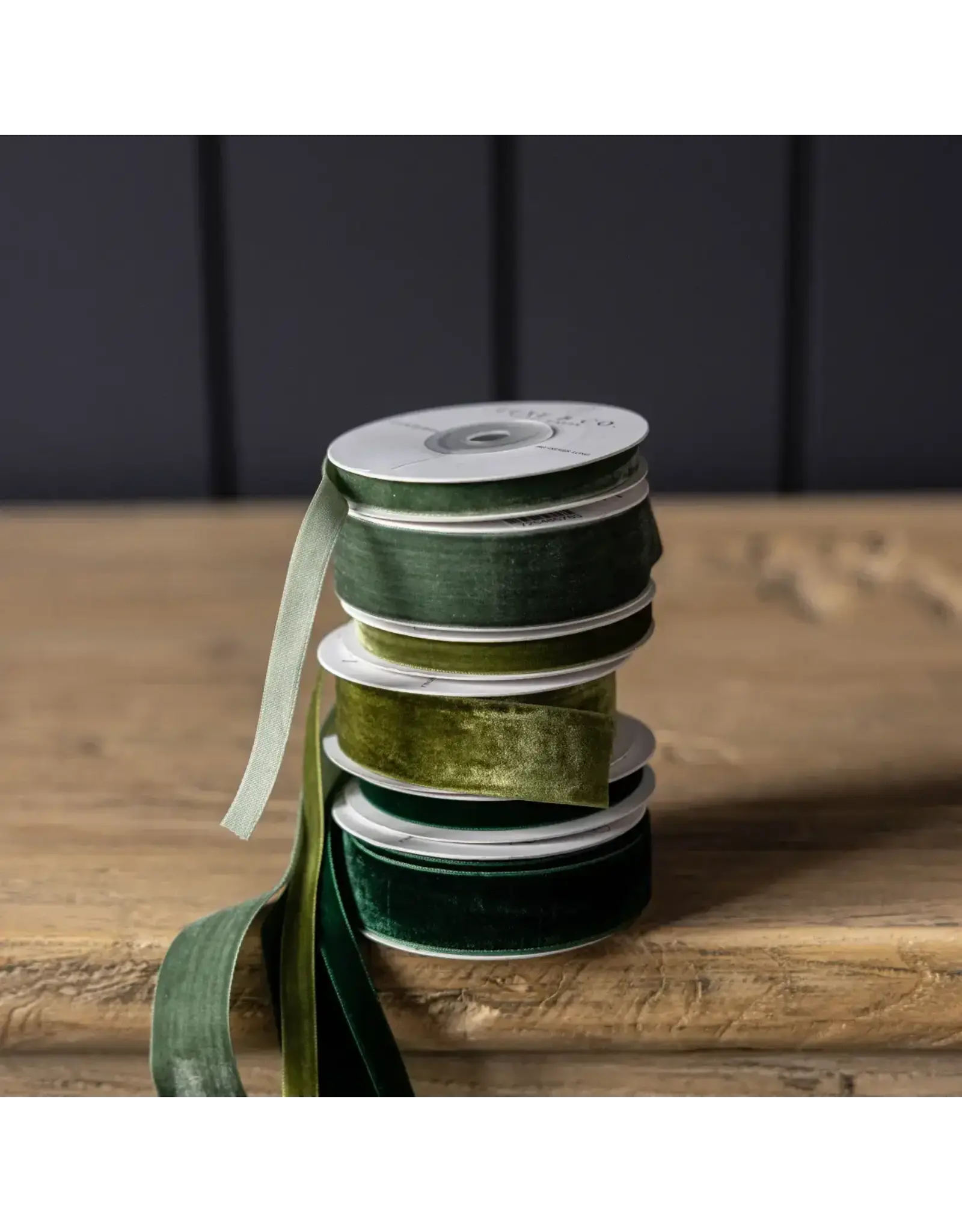 Forest Green Velvet Ribbon