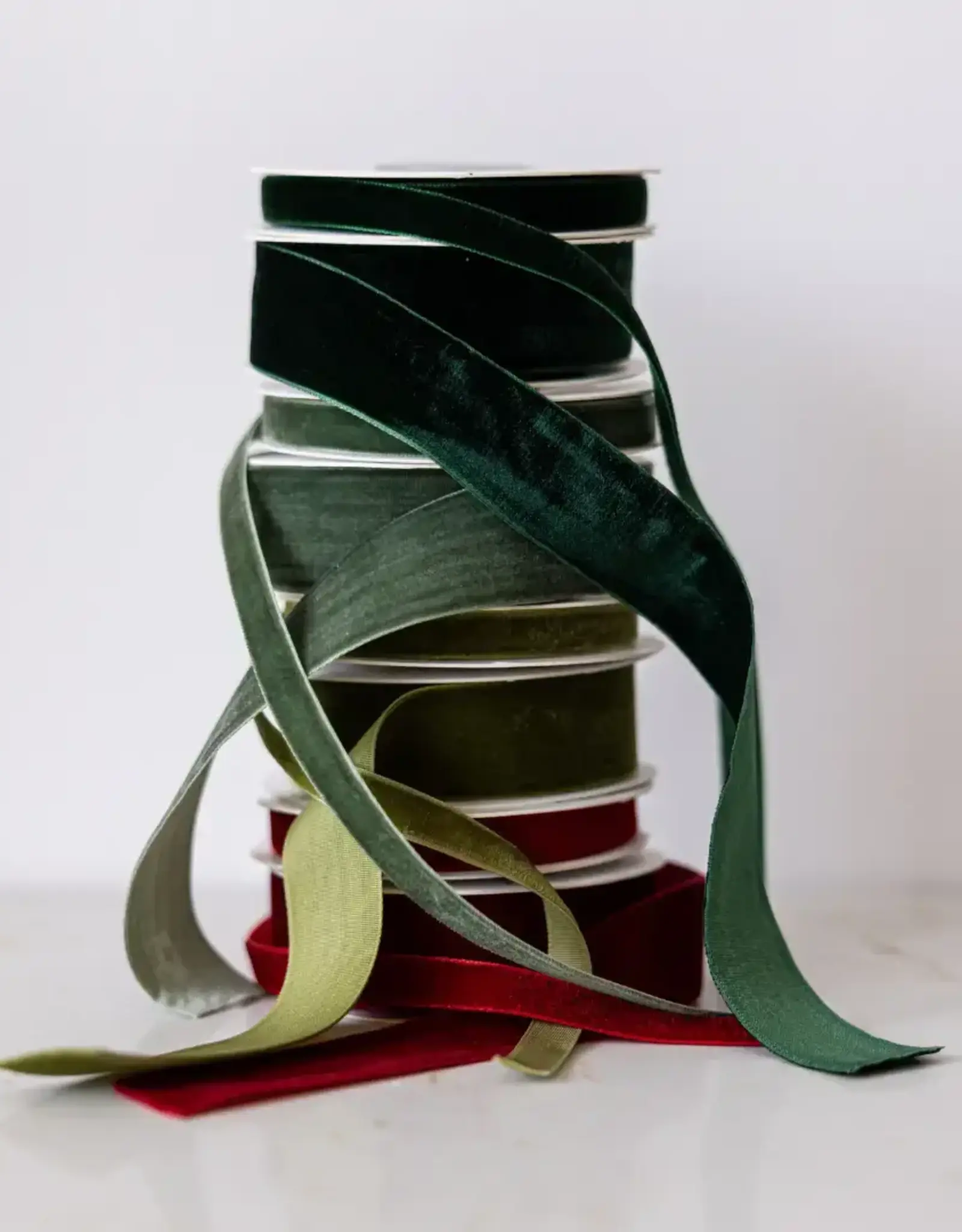 Forest Green Velvet Ribbon