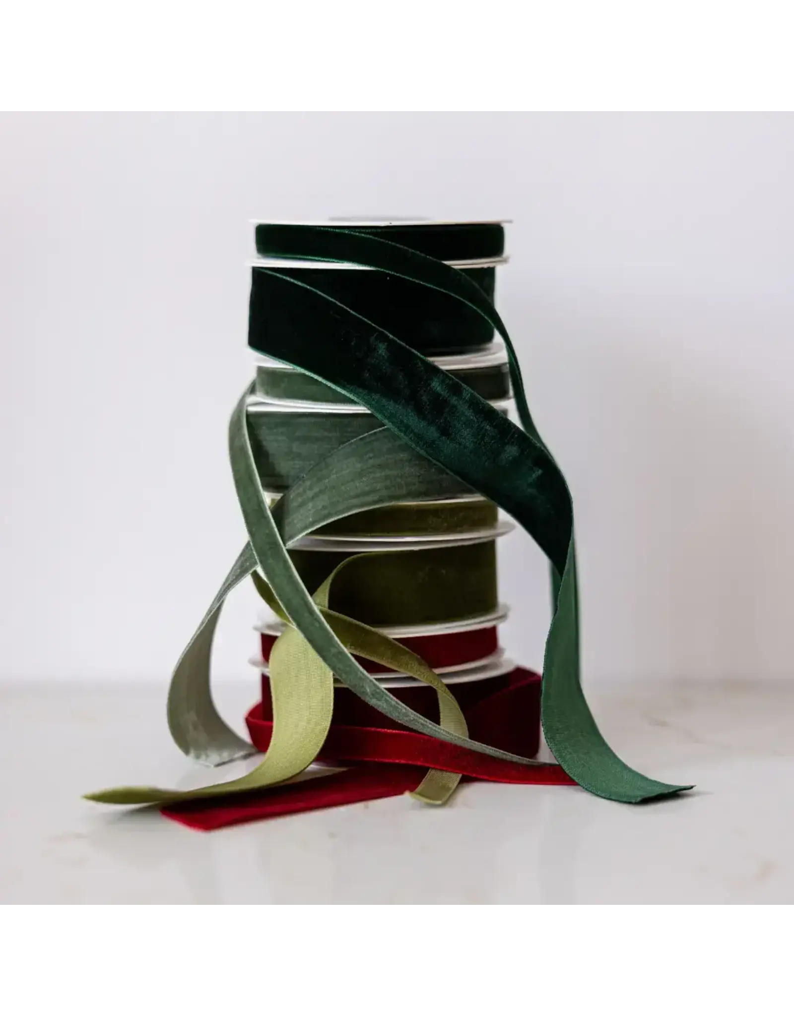 Forest Green Velvet Ribbon