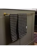 Ruffle Olive Green Gingham Kitchen Dish Towel